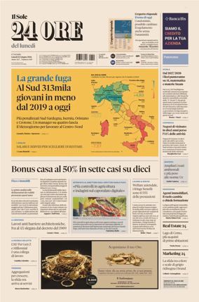 Cover of Il Sole 24 Ore