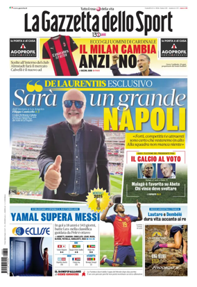 Cover of La Gazzetta dello Sport - Roma