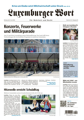 Cover of Luxemburger Wort