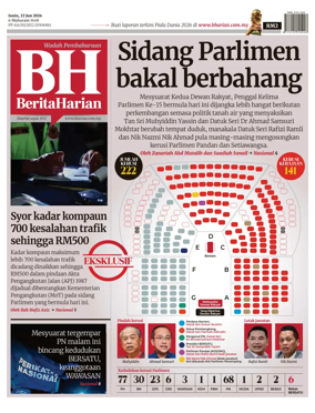 Cover of Berita Harian
