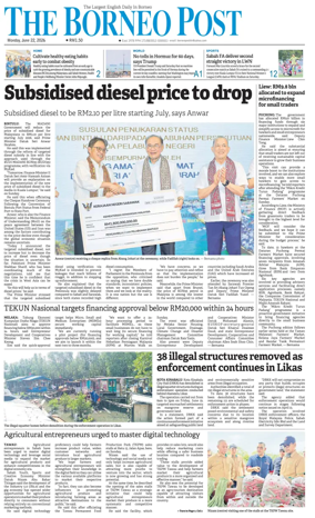 Cover of The Borneo Post (Sabah)