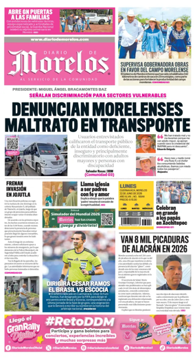 Cover of Diario de Morelos