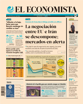 Cover of El Economista (Mexico)
