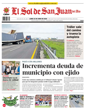 Cover of El Sol de San Juan del Rio