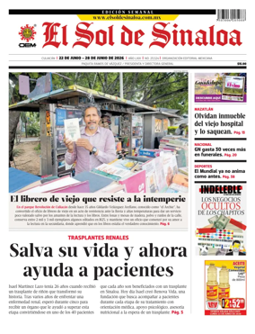 Cover of El Sol de Sinaloa