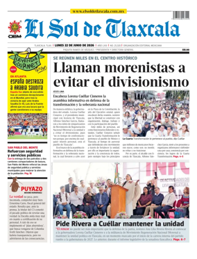 Cover of El Sol de Tlaxcala