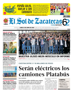 Cover of El Sol de Zacatecas