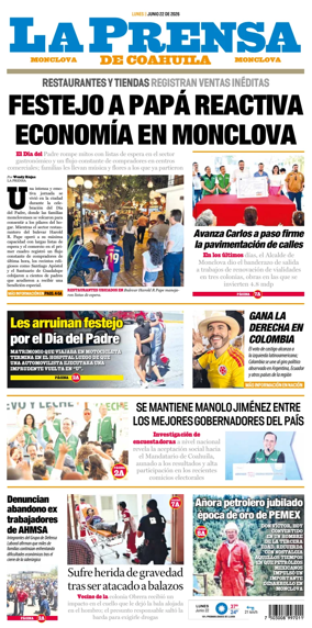 Cover of La Prensa de Coahuila