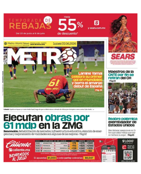Cover of Publimetro Guadalajara