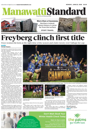 Cover of Manawatu Standard