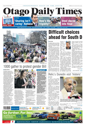 Cover of Otago Daily Times