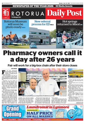 Cover of Rotorua Daily Post
