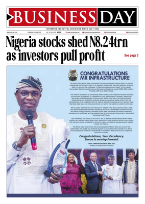Cover of Business Day (Nigeria)