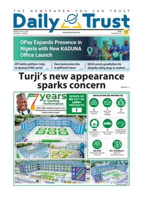 Cover of Daily Trust