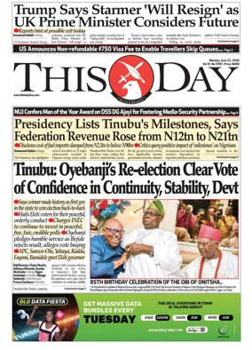 Cover of THISDAY