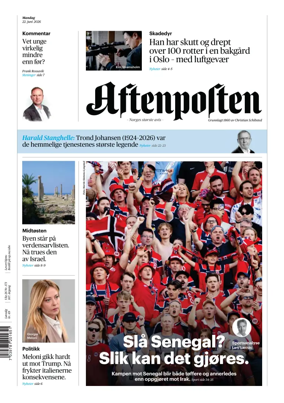Cover of Aftenposten