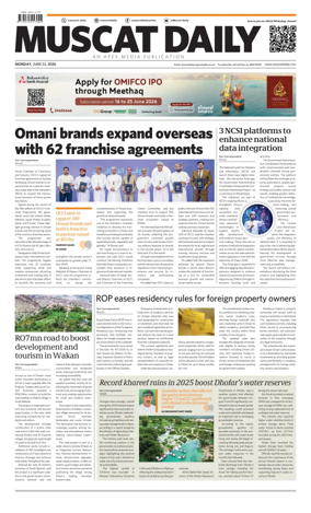 Cover of Muscat Daily