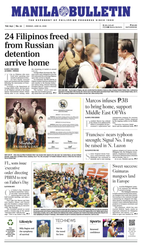 Cover of Manila Bulletin