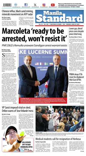 Cover of Manila Standard