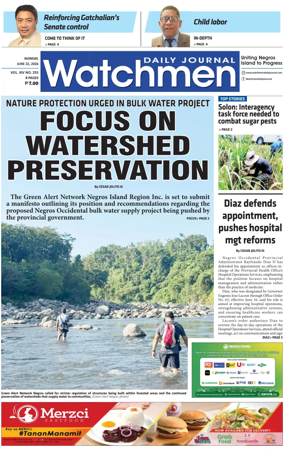 Cover of Watchmen Daily Journal