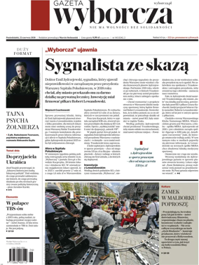 Cover of Gazeta Wyborcza Stoleczna