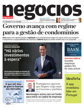 Cover of Jornal de Negocios