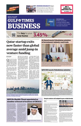Cover of Gulf Times Business