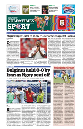 Cover of Gulf Times Sport