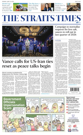 Cover of The Straits Times