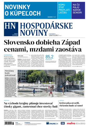 Cover of Hospodarske noviny