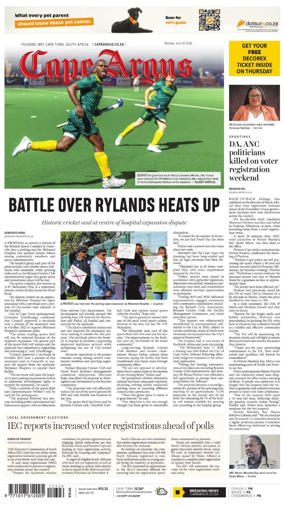 Cover of Cape Argus (PM Edition)