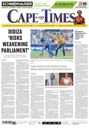 Cover of Cape Times