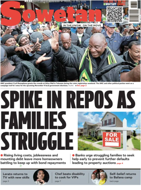 Cover of Sowetan