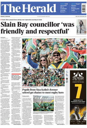 Cover of The Herald (South Africa)