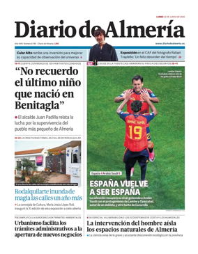 Cover of Diario de Almeria