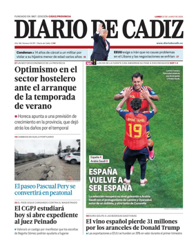 Cover of Diario de Cadiz