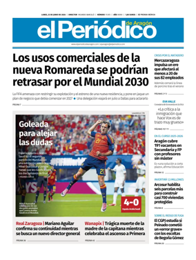 Cover of El Periodico Aragon