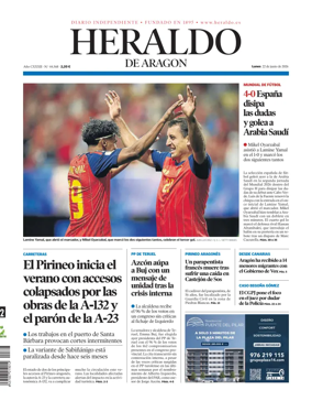 Cover of Heraldo de Aragon