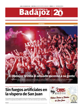 Cover of La Cronica de Badajoz BE