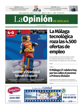 Cover of La Opinion de Malaga