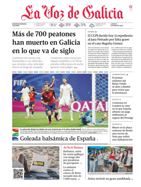 Cover of La Voz de Galicia (Barbanza)