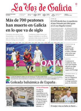 Cover of La Voz de Galicia (Deza)