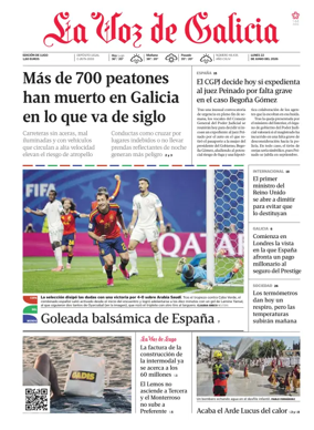 Cover of La Voz de Galicia (Monforte)
