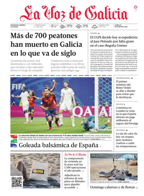 Cover of La Voz de Galicia (Viveiro)