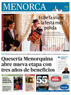 Cover of Menorca Diario Insular