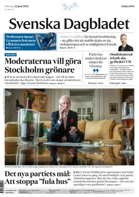 Cover of Svenska Dagbladet