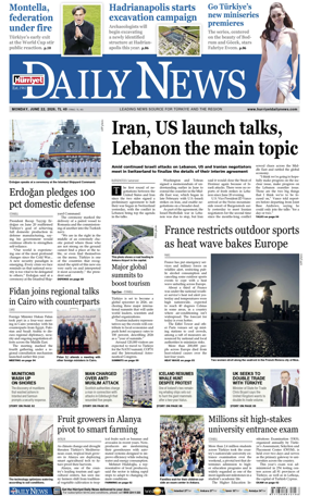 Cover of Hurriyet Daily News & Economic Review