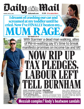 Cover of Daily Mail