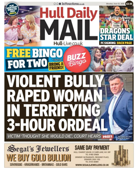 Cover of Hull Daily Mail