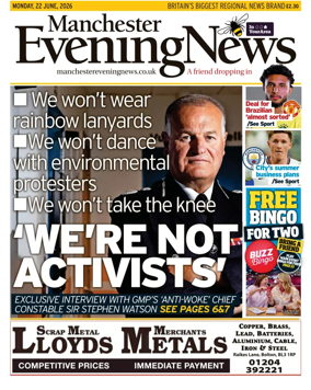 Cover of Manchester Evening News